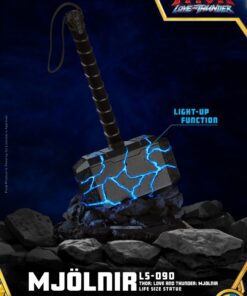 Alternative view of LS-090 Thor: Love and Thunder Mjolnir Life Size Statue