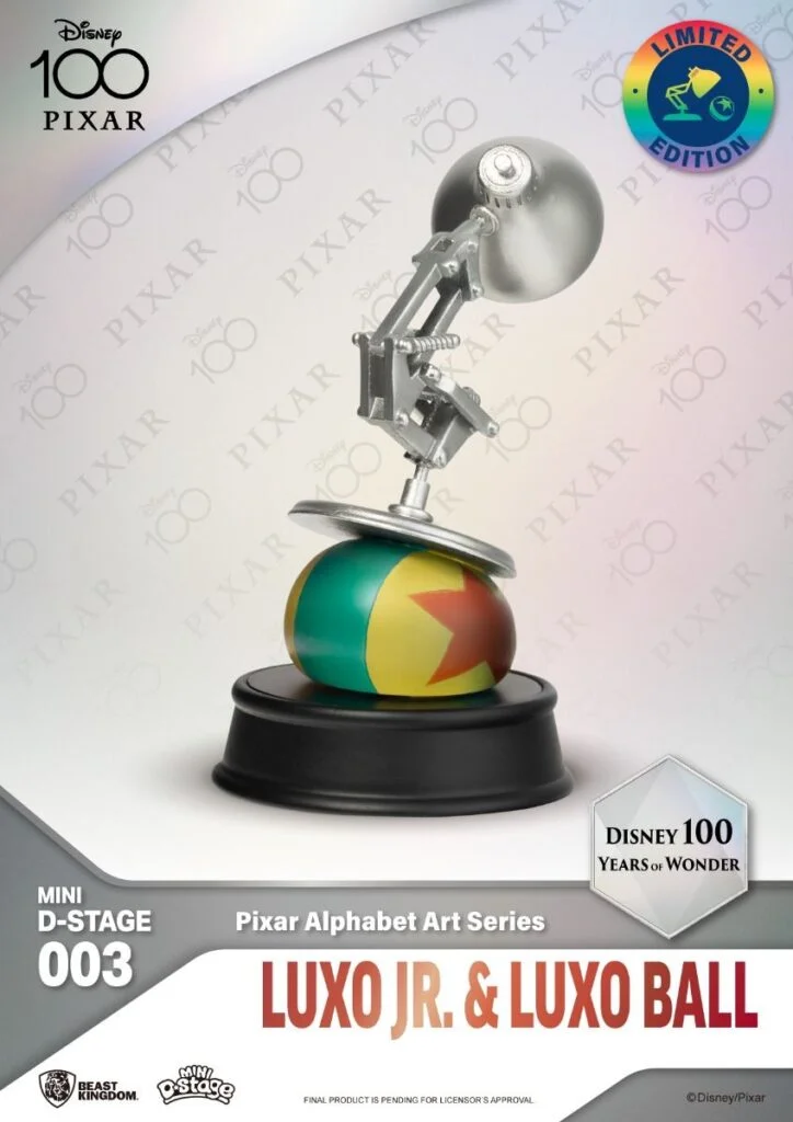 Disney 100 PIXAR ALPHABET ART 6体セット Beast-Kingdom USA | Mini Diorama Stage-003-Disney 100 Years