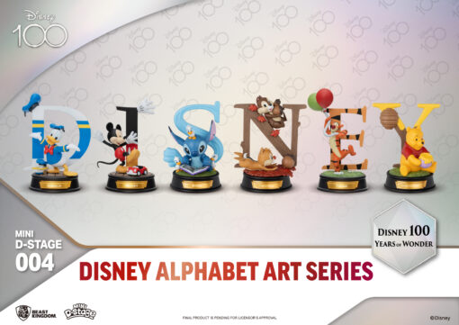 MDS-004 Disney 100 Years of Wonder-Disney Alphabet Art Series Set By Beast kingdom