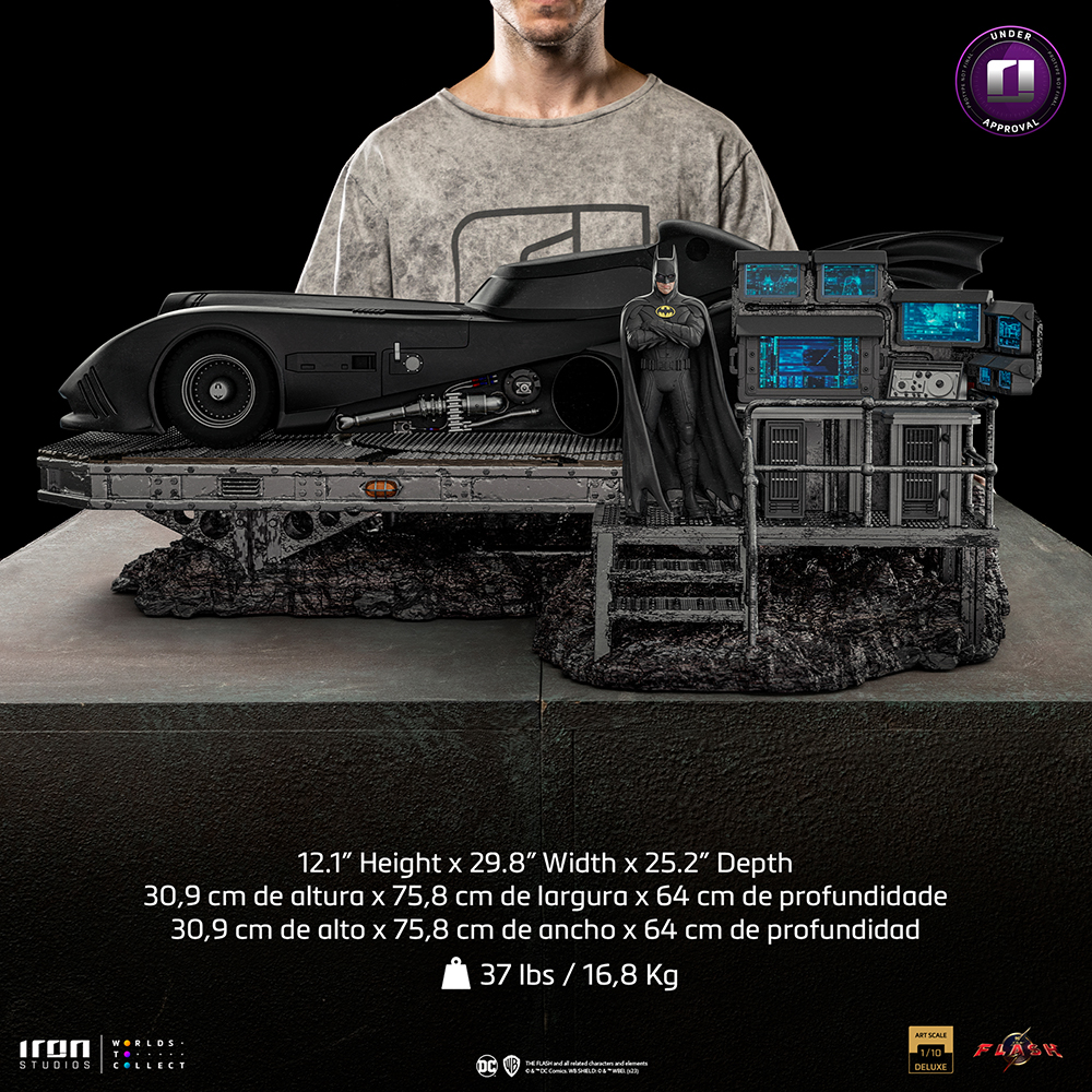 Statue Batmobile Deluxe - The Flash Movie - Art Scale 1/10 - Iron Studios - Image 2