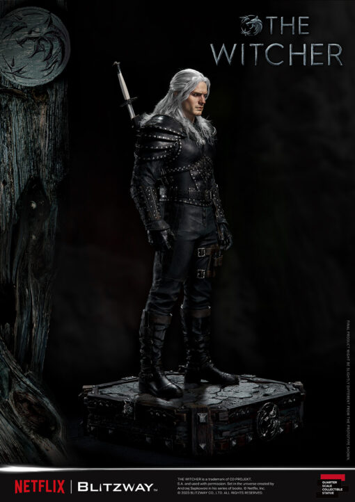 The Witcher ‘Geralt of Rivia’’ (1/4 Scale Statue) By Blitzway - Image 9