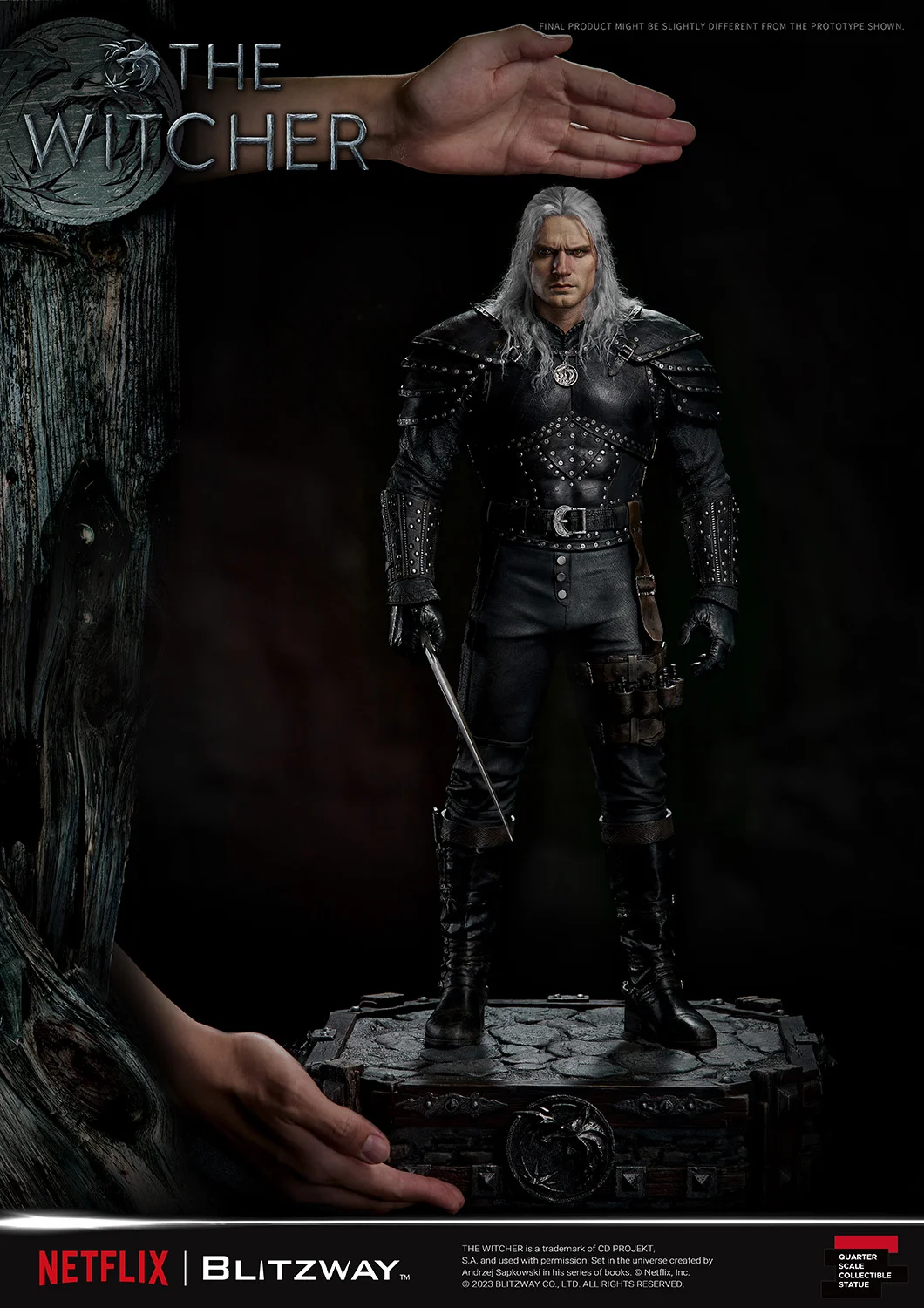 The Witcher ‘Geralt of Rivia’’ (1/4 Scale Statue) By Blitzway - Image 16