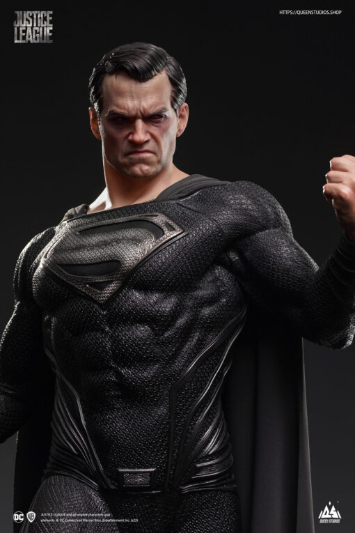DC Superman (Black Suit) 1/3 Scale Statue Premium Edition By Queen Studio99 pieces worldwide - Image 8