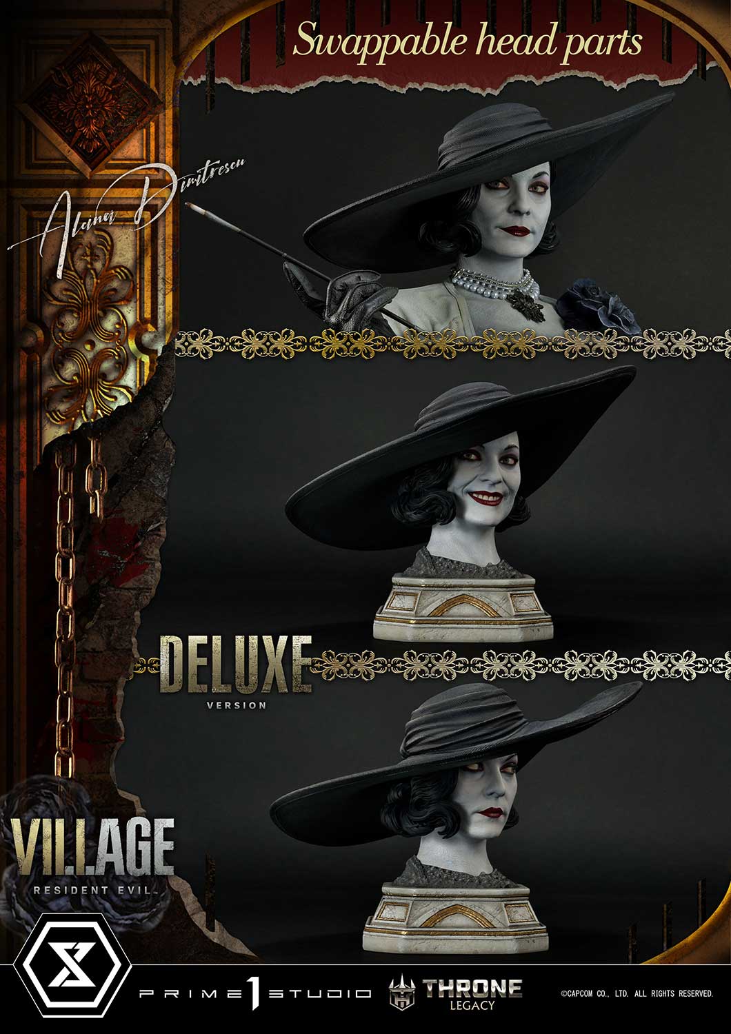 Throne Legacy Resident Evil Village Alcina Dimitrescu Deluxe Bonus Version By Prime 1 Studios - Image 6