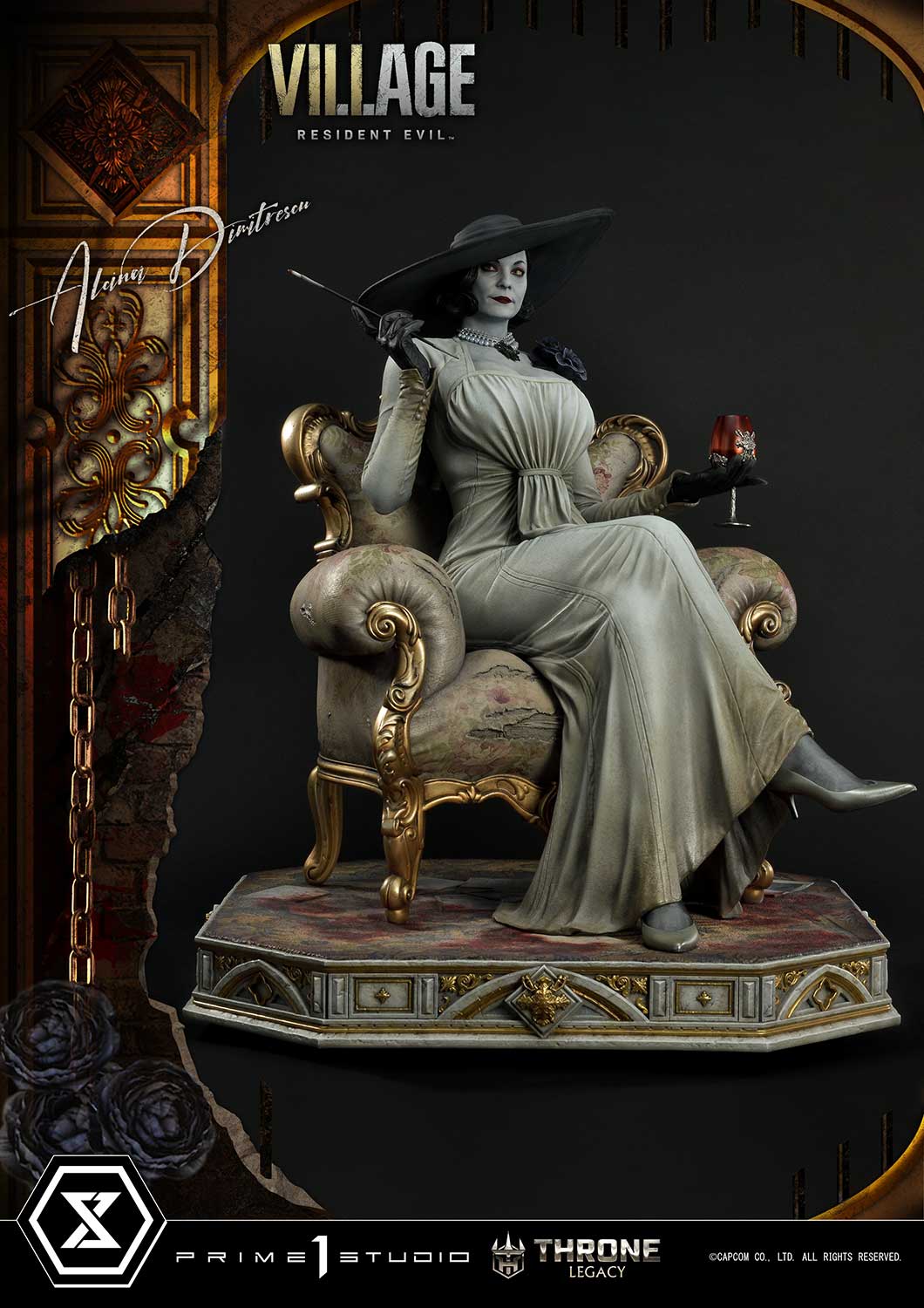 Throne Legacy Resident Evil Village Alcina Dimitrescu Deluxe Bonus Version By Prime 1 Studios - Image 8