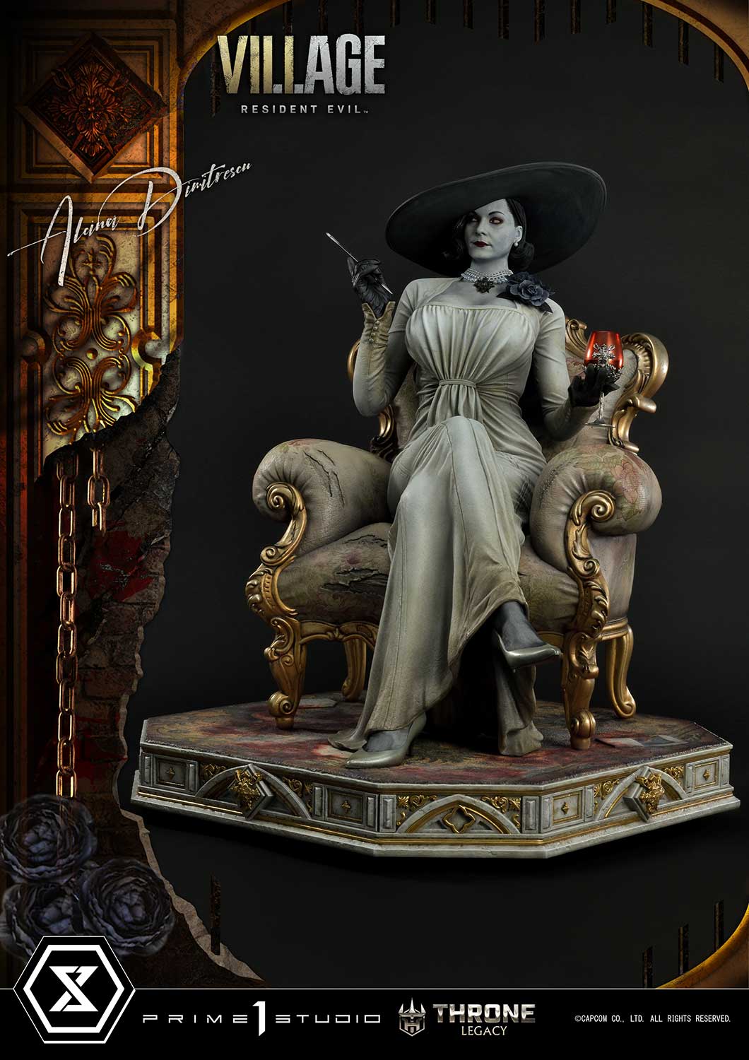 Throne Legacy Resident Evil Village Alcina Dimitrescu Deluxe Bonus Version By Prime 1 Studios - Image 9