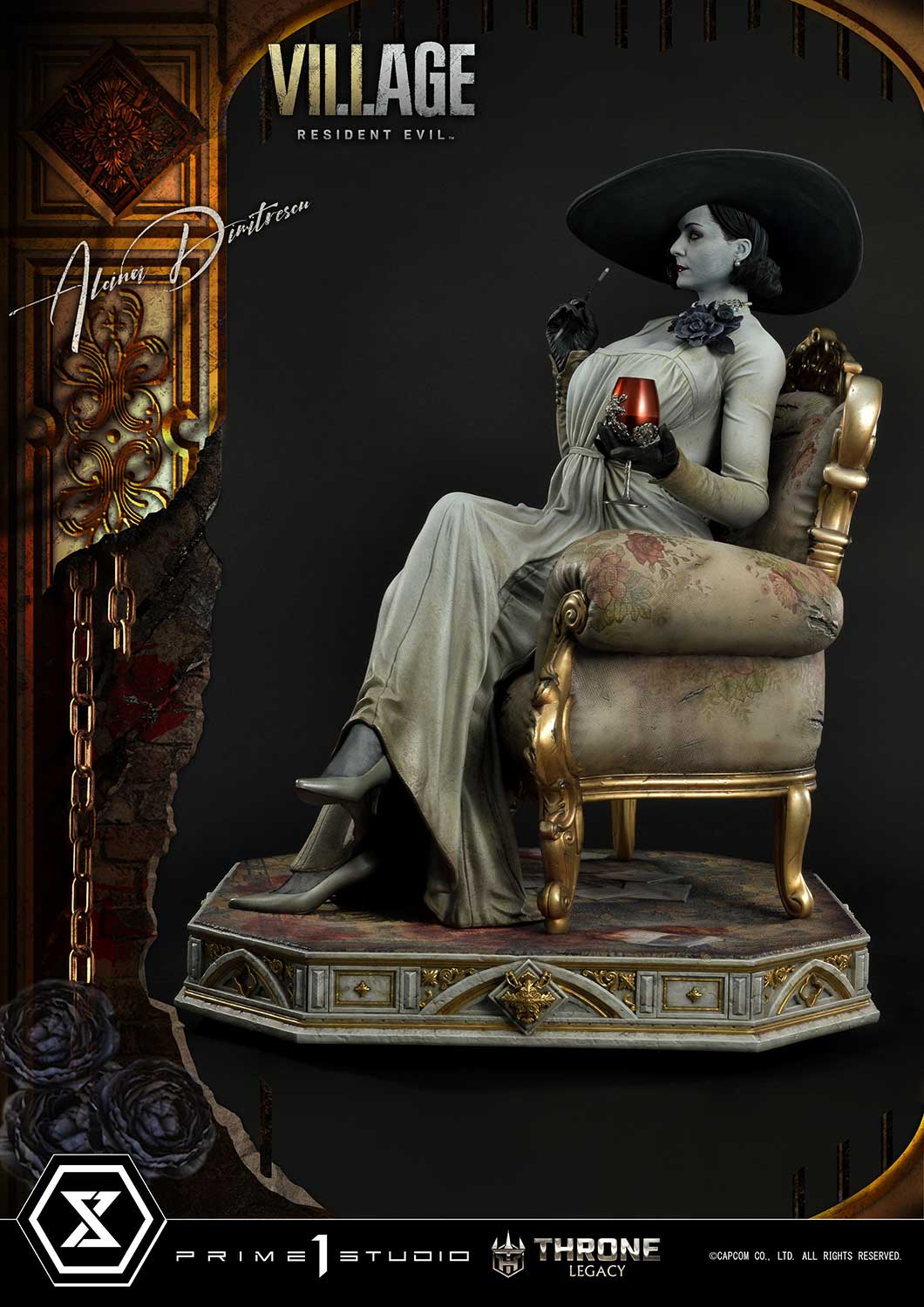 Throne Legacy Resident Evil Village Alcina Dimitrescu Deluxe Bonus Version By Prime 1 Studios - Image 10