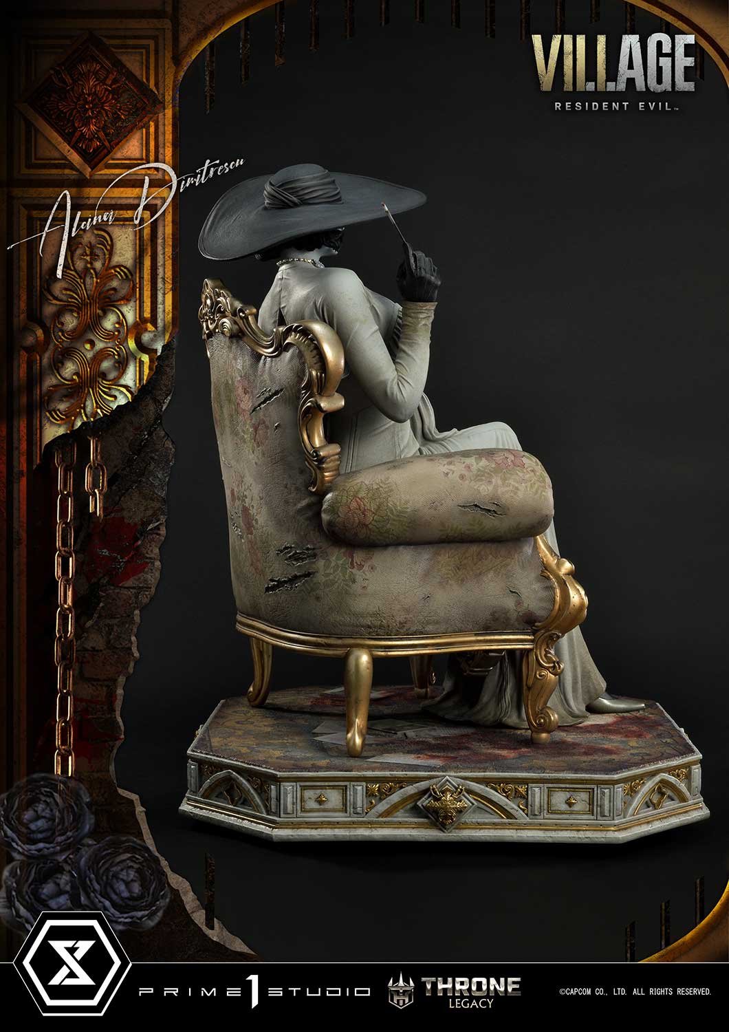 Throne Legacy Resident Evil Village Alcina Dimitrescu Deluxe Bonus Version By Prime 1 Studios - Image 12