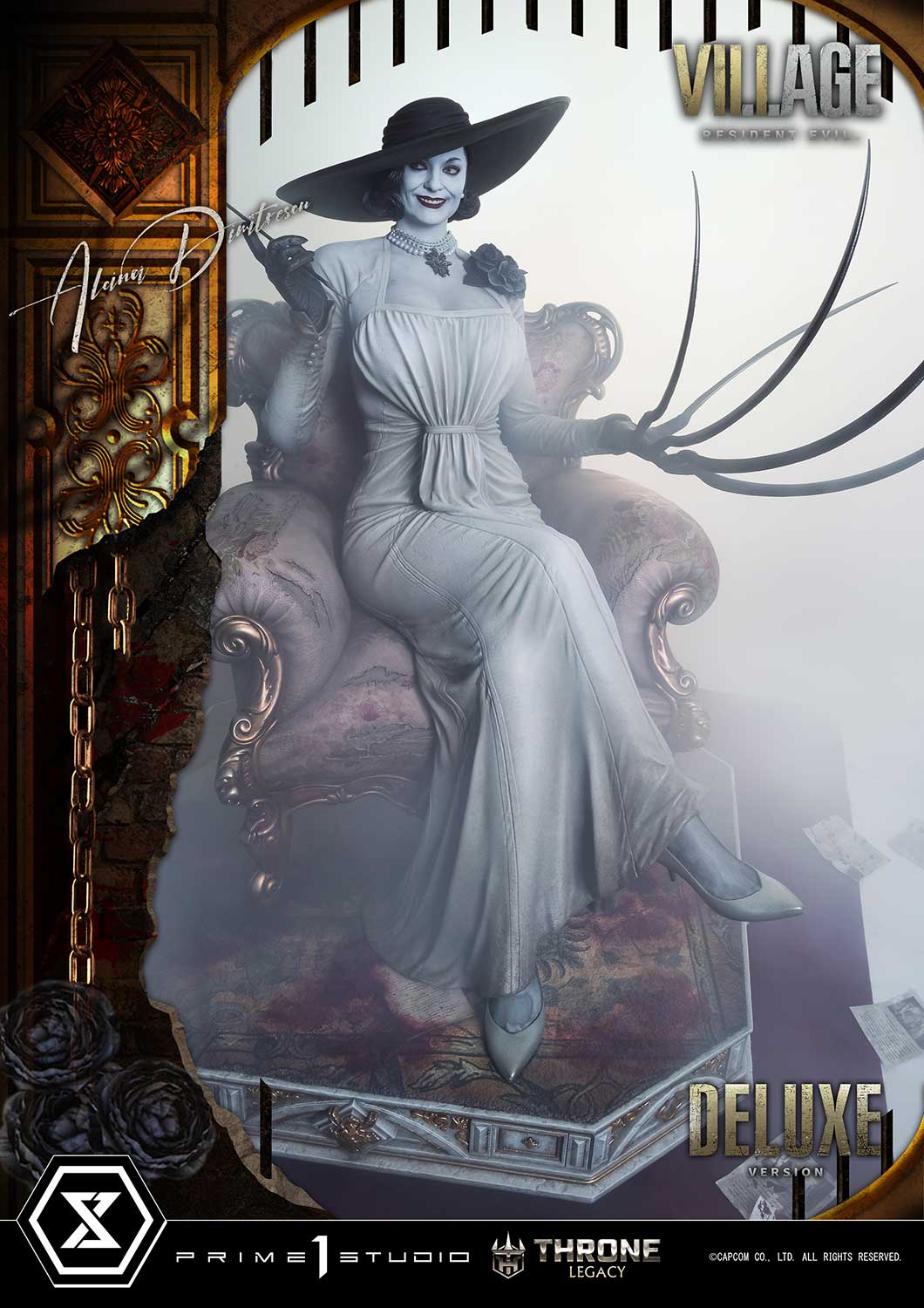 Throne Legacy Resident Evil Village Alcina Dimitrescu Deluxe Bonus Version By Prime 1 Studios - Image 26