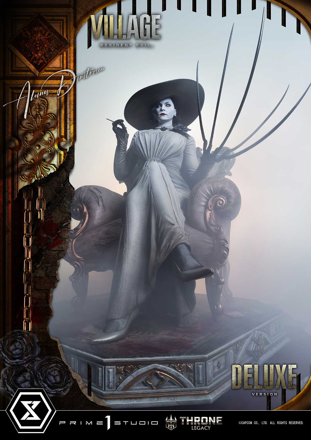 Throne Legacy Resident Evil Village Alcina Dimitrescu Deluxe Bonus Version By Prime 1 Studios