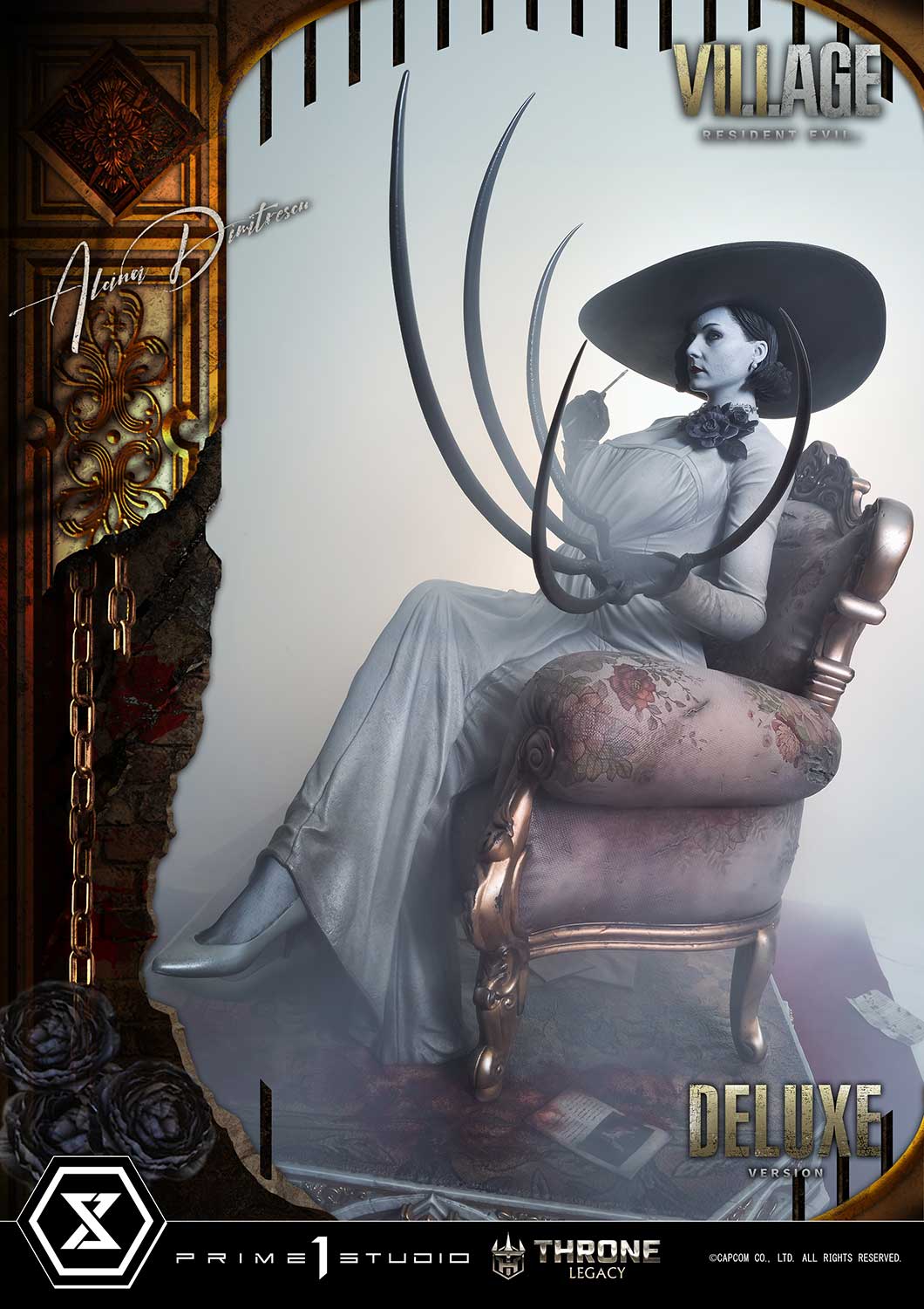 Throne Legacy Resident Evil Village Alcina Dimitrescu Deluxe Bonus Version By Prime 1 Studios - Image 29