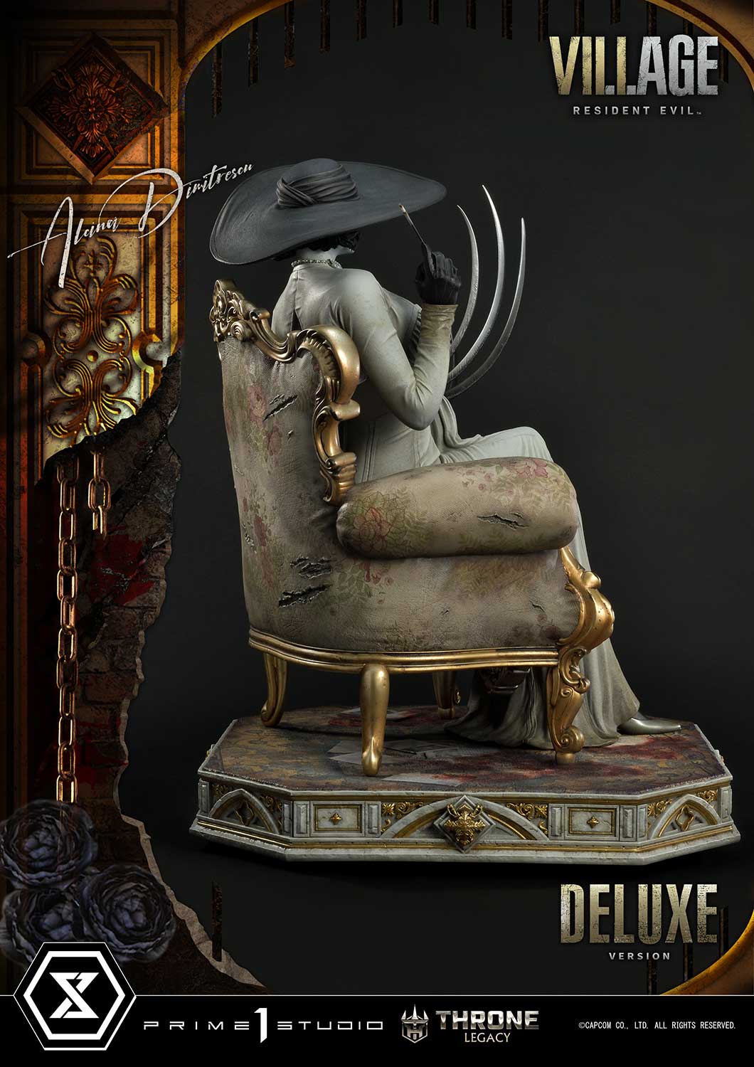 Throne Legacy Resident Evil Village Alcina Dimitrescu Deluxe Bonus Version By Prime 1 Studios - Image 30
