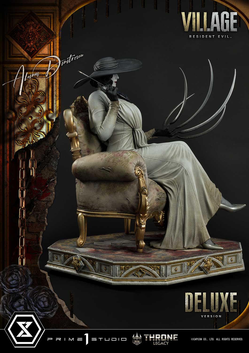 Throne Legacy Resident Evil Village Alcina Dimitrescu Deluxe Bonus Version By Prime 1 Studios - Image 31