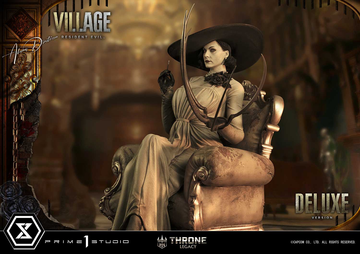 Throne Legacy Resident Evil Village Alcina Dimitrescu Deluxe Bonus Version By Prime 1 Studios - Image 34