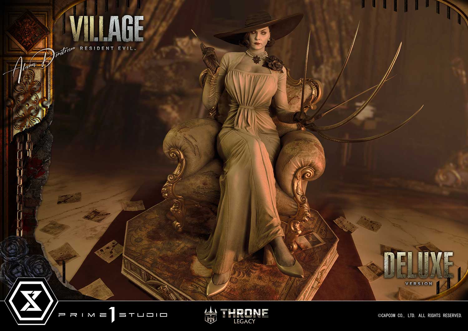 Throne Legacy Resident Evil Village Alcina Dimitrescu Deluxe Bonus Version By Prime 1 Studios - Image 35