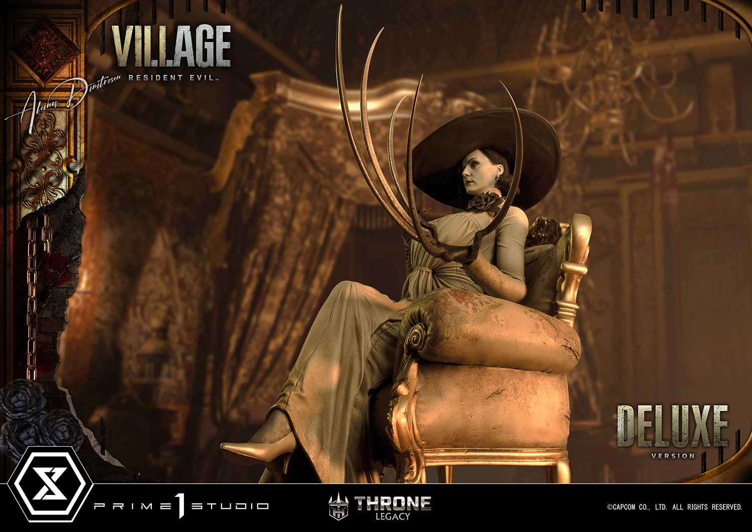Throne Legacy Resident Evil Village Alcina Dimitrescu Deluxe Bonus Version By Prime 1 Studios - Image 36