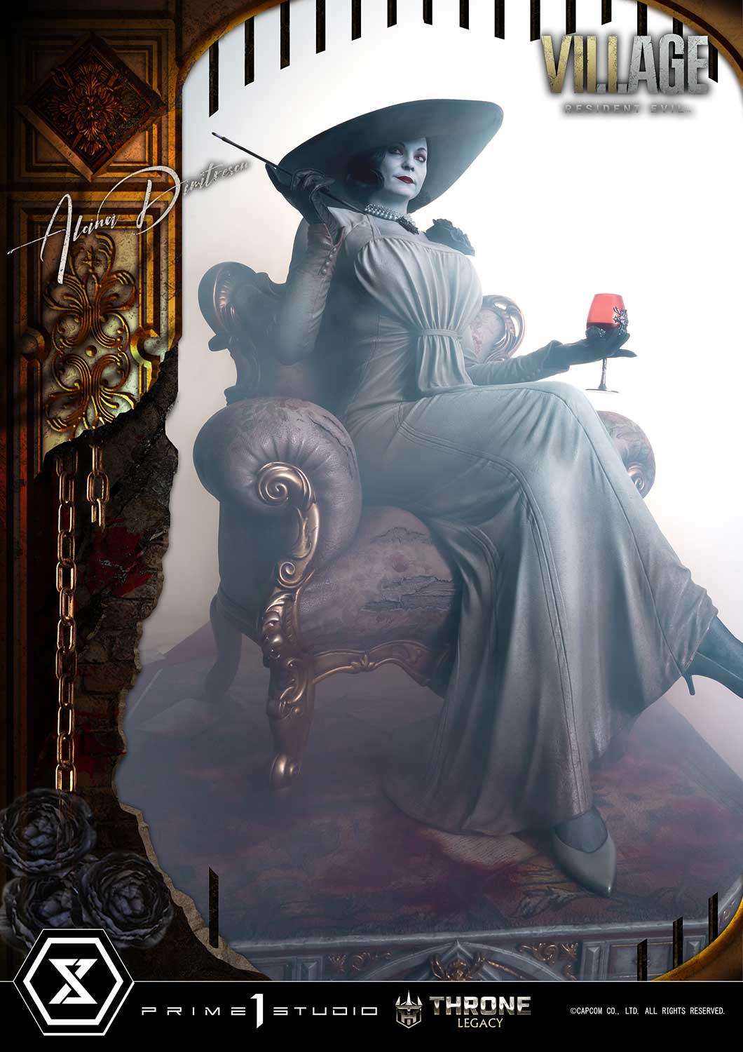 Throne Legacy Resident Evil Village Alcina Dimitrescu Deluxe Bonus Version By Prime 1 Studios - Image 41