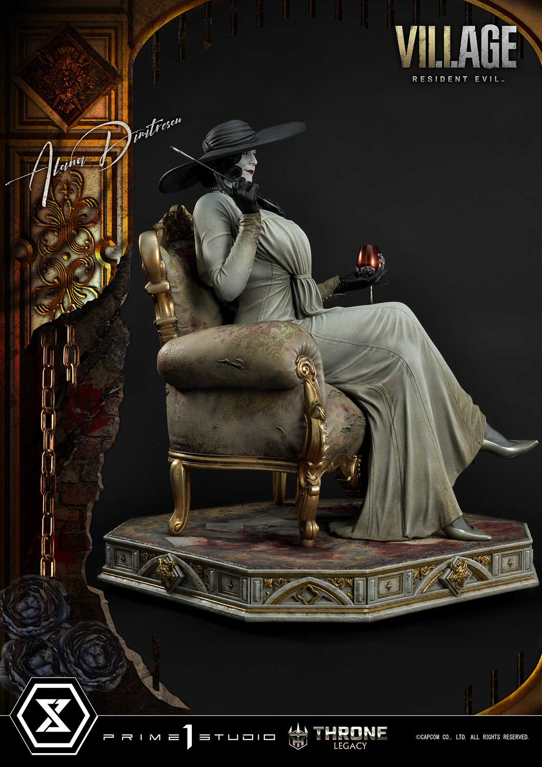 Throne Legacy Resident Evil Village Alcina Dimitrescu Deluxe Bonus Version By Prime 1 Studios - Image 42