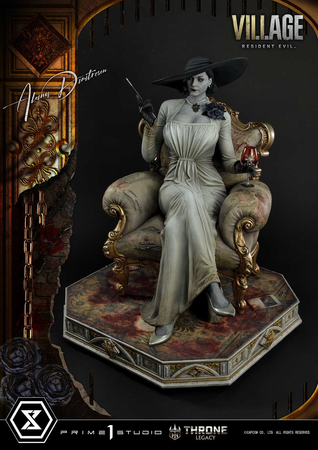 Throne Legacy Resident Evil Village Alcina Dimitrescu Deluxe Bonus Version By Prime 1 Studios - Image 44