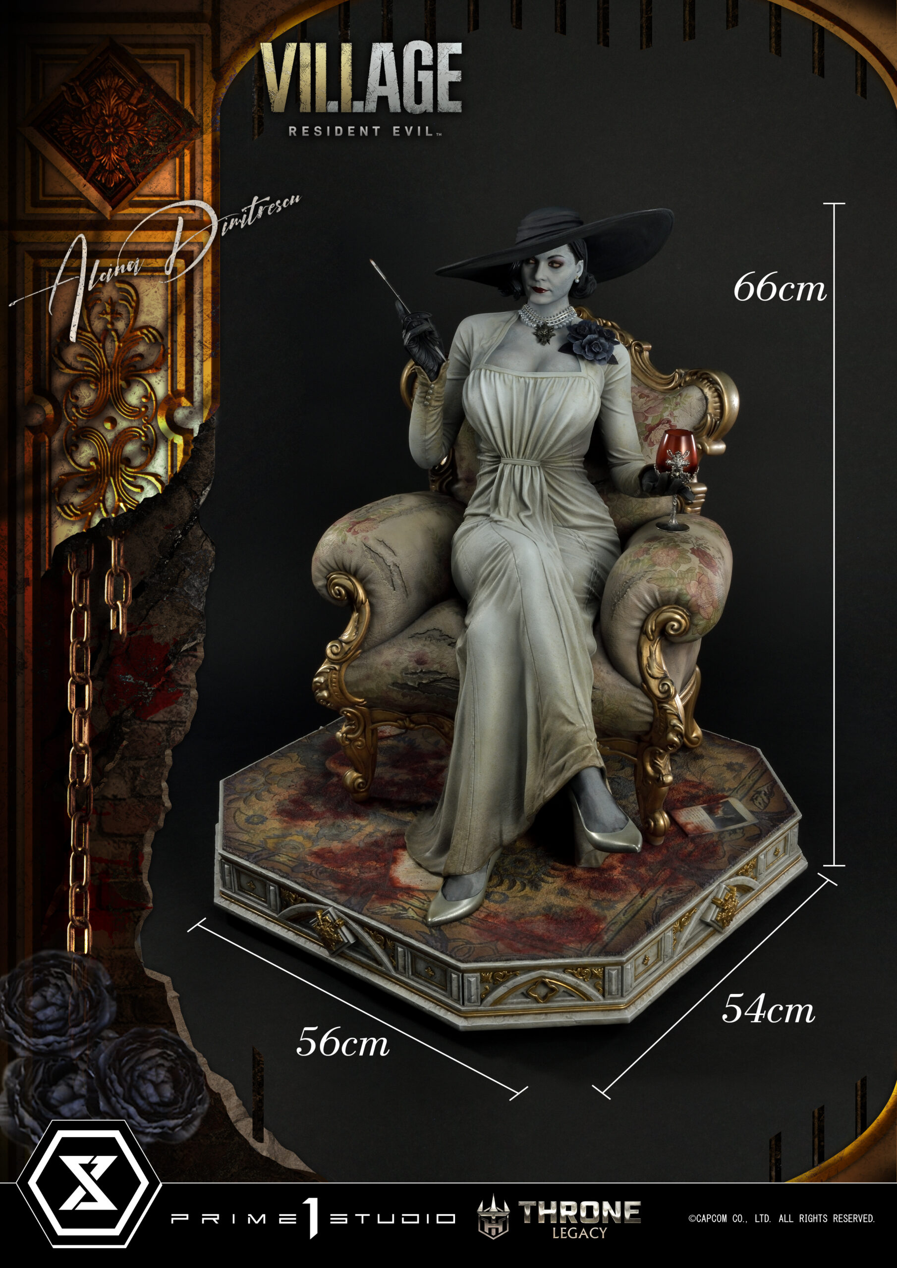 Throne Legacy Resident Evil Village Alcina Dimitrescu Deluxe Bonus Version By Prime 1 Studios - Image 2