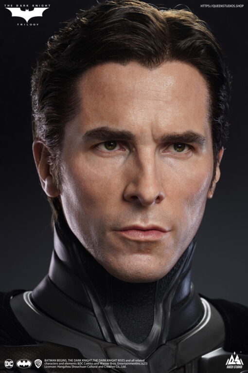 Queen Studios: Christian Bale 1/1 Bust + TDK Batman 1/1 Statue (with interchangeable head sculpts) - Deluxe Edition - Image 17