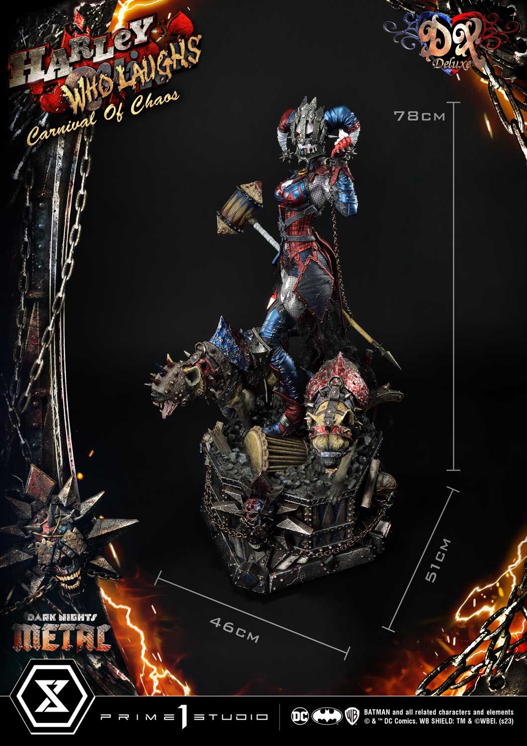 Dark Nights: Metal (Comics) Harley Quinn Who Laughs 1/3 Scale Statue DX Bonus Version - Image 23