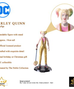 Alternative view of DC- Harley Quinn BOP with Mallet Bendyfig