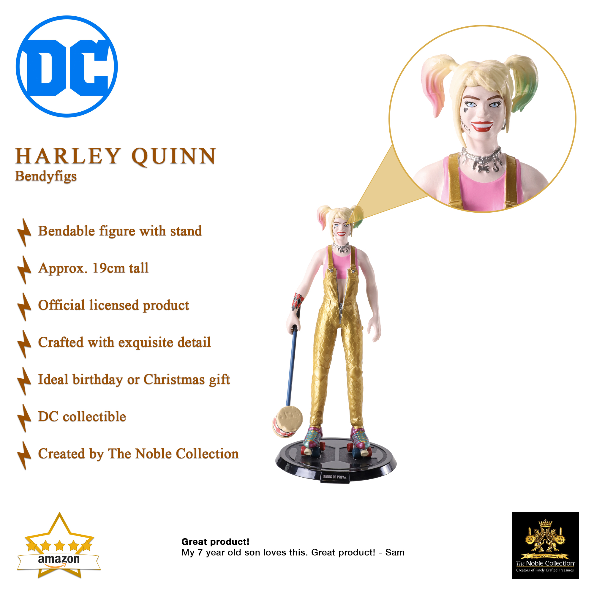 DC- Harley Quinn BOP with Mallet Bendyfig - Image 2