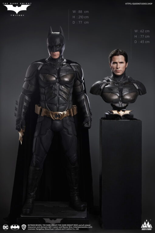 Queen Studios - Christian Bale 1/1 Bust + TDK Batman 1/1 Statue + Batman Armory (with interchangeable head sculpts) Ultimate Edition - Image 41