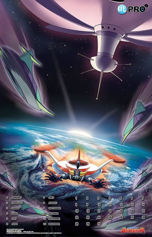 UFO ROBOT GRENDIZER MAGNETIC CALENDAR - Image 2