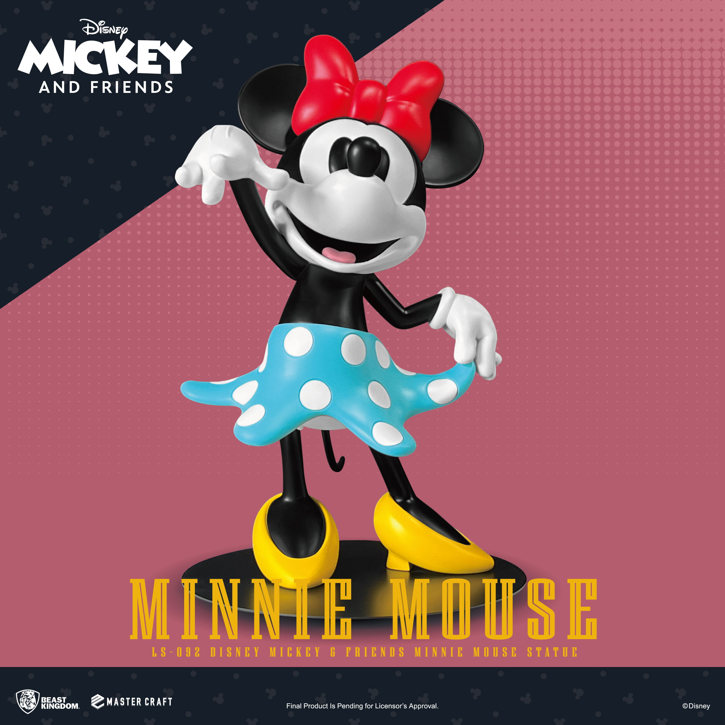 LS-092 Disney Mickey & Friends Minnie Mouse Statue By Beast Kingdom - Image 4