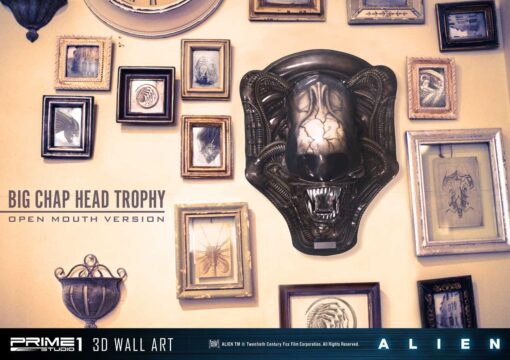 Alien Big Chap Head Trophy - 3D Wall Art Open Mouth Version By Prime1Studio - Image 11