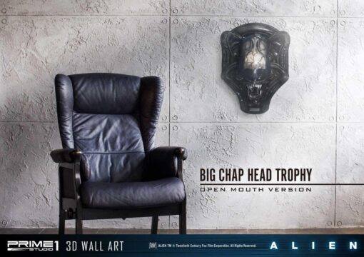 Alien Big Chap Head Trophy - 3D Wall Art Open Mouth Version By Prime1Studio - Image 13