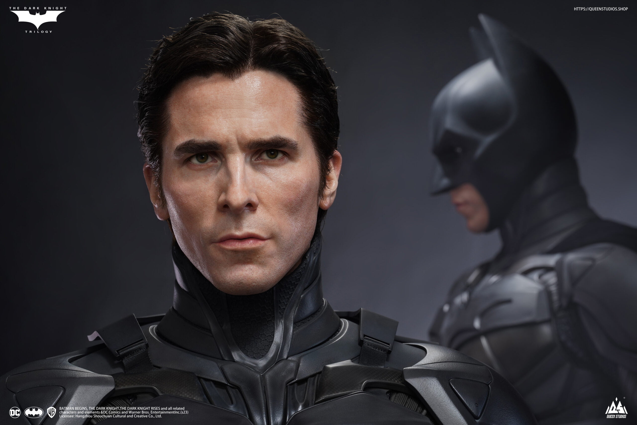Queen Studios - Christian Bale 1/1 Bust + TDK Batman 1/1 Statue + Batman Armory (with interchangeable head sculpts) Ultimate Edition - Image 29