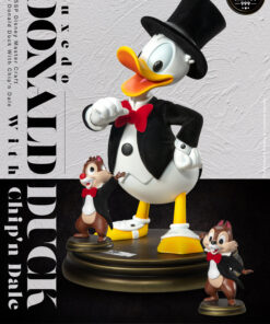 Disney Master Craft Tuxedo Donald Duck (With Chip'n Dale)