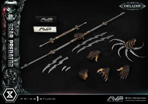 Museum Masterline Alien vs. Predator Scar Predator Deluxe Version - Prime1Studio - Image 15