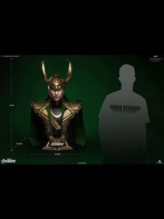 MARVEL Loki Life-size Bust Special Edition (With Tom Hiddleston Signature on the base and the certificate) - Image 2