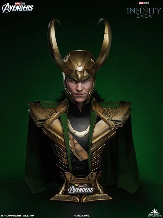 MARVEL Loki Life-size Bust Special Edition (With Tom Hiddleston Signature on the base and the certificate) - Image 12