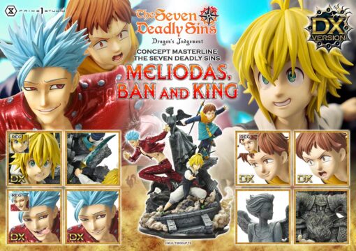 Concept Masterline The Seven Deadly Sins Meliodas, Ban and King - Prime1Studio - Image 9