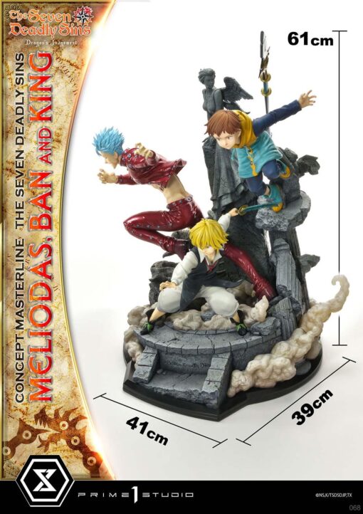 Concept Masterline The Seven Deadly Sins Meliodas, Ban and King - Prime1Studio - Image 13