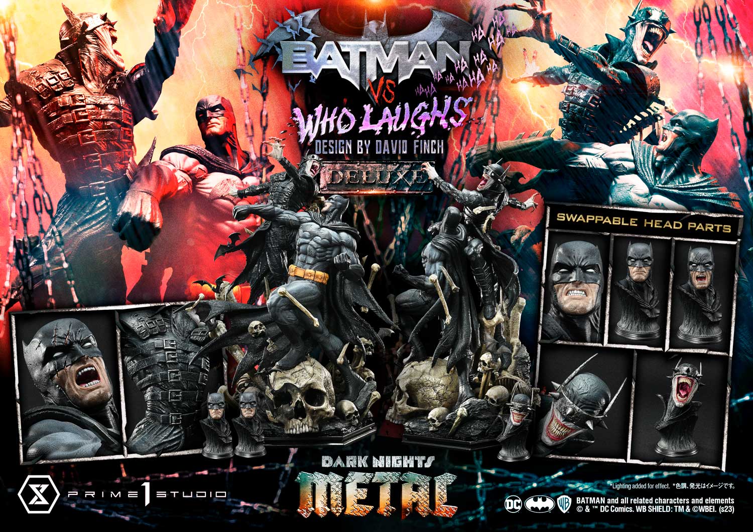 Dark Nights: Metal (Comics) Batman versus Batman Who Laughs (Design by David Finch) DX Bonus Version - Image 26
