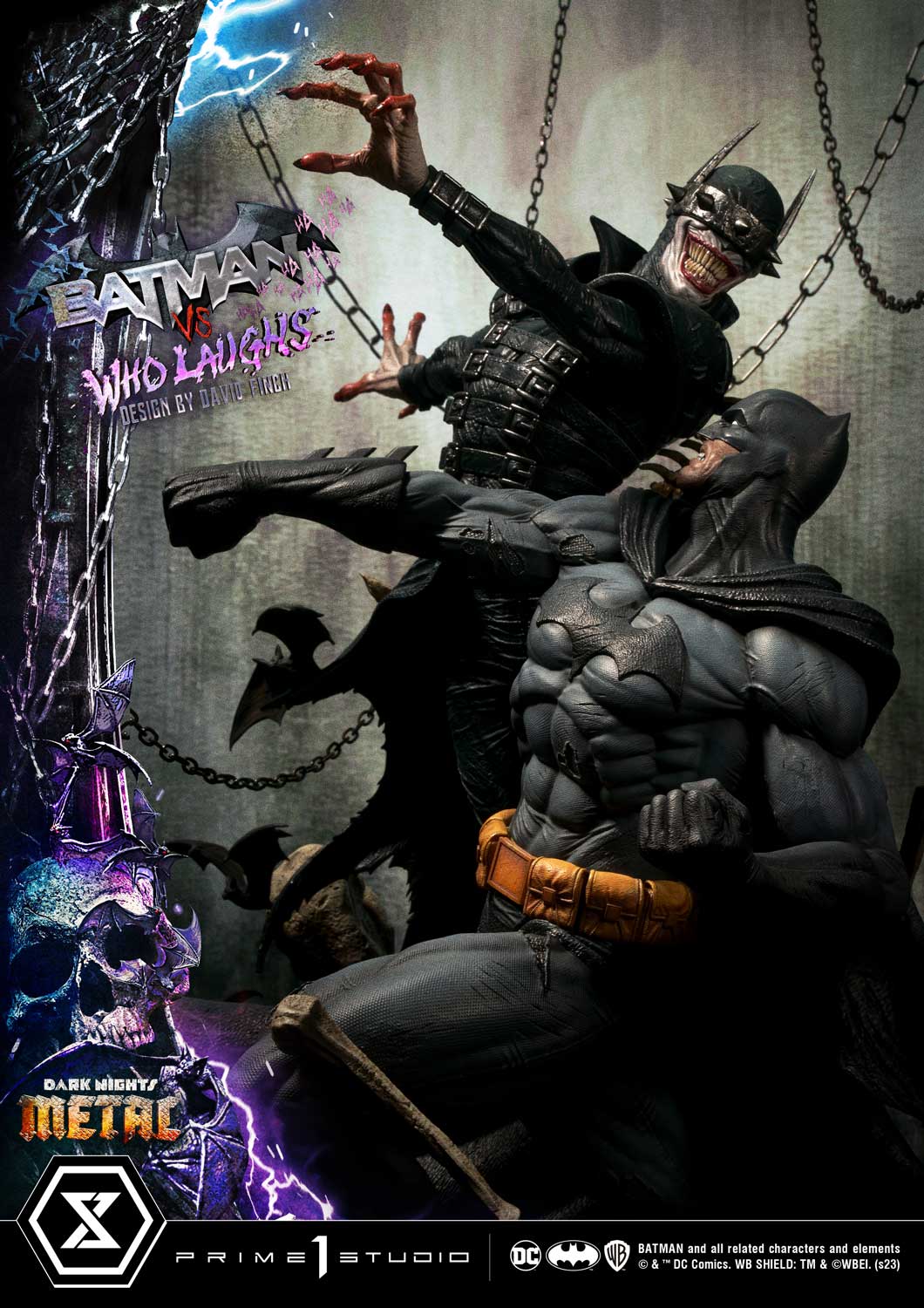 Dark Nights: Metal (Comics) Batman versus Batman Who Laughs (Design by David Finch) DX Bonus Version - Image 48