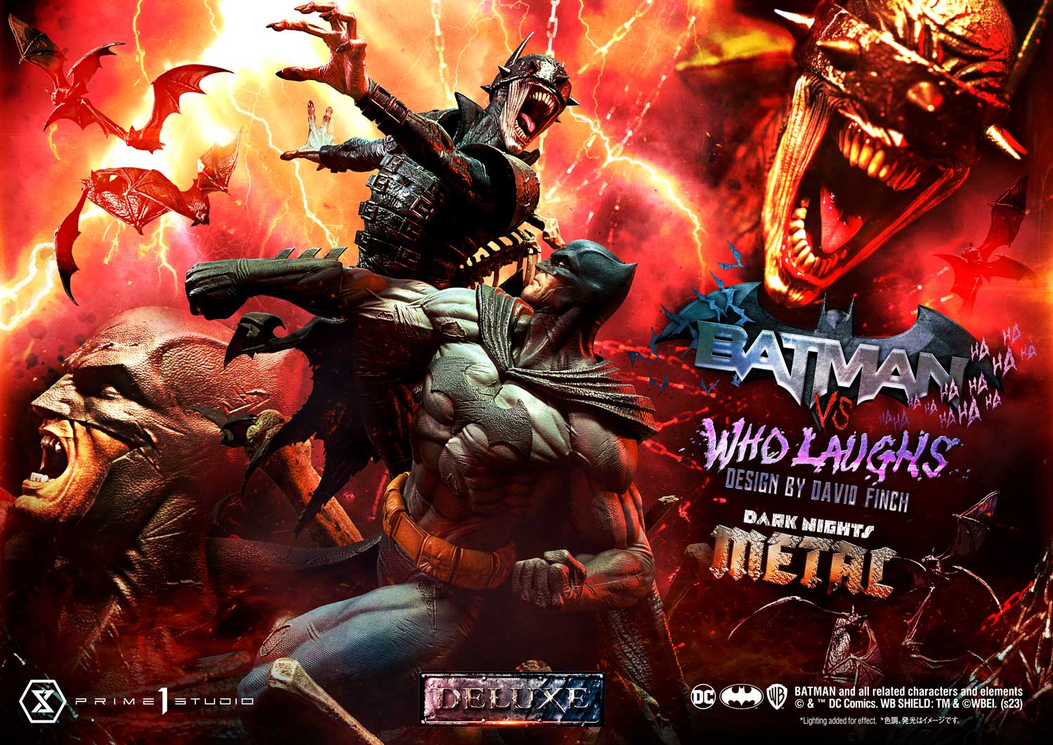 Dark Nights: Metal (Comics) Batman versus Batman Who Laughs (Design by David Finch) DX Bonus Version - Image 58