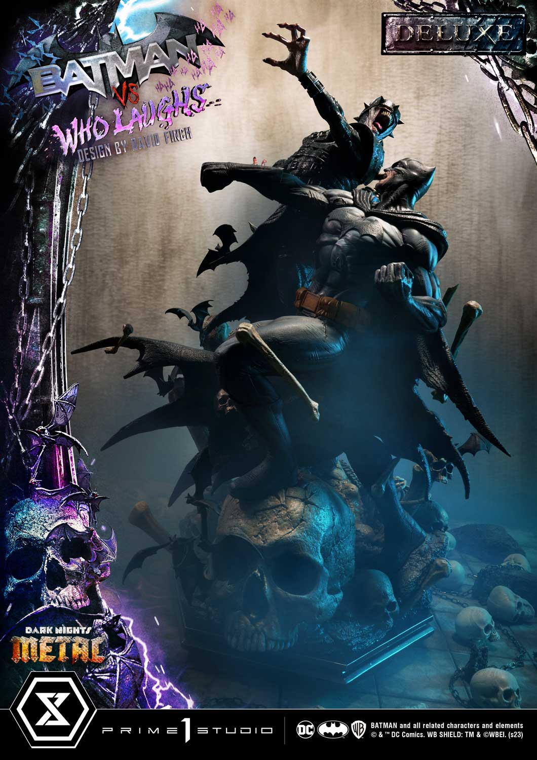 Dark Nights: Metal (Comics) Batman versus Batman Who Laughs (Design by David Finch) DX Bonus Version - Image 73