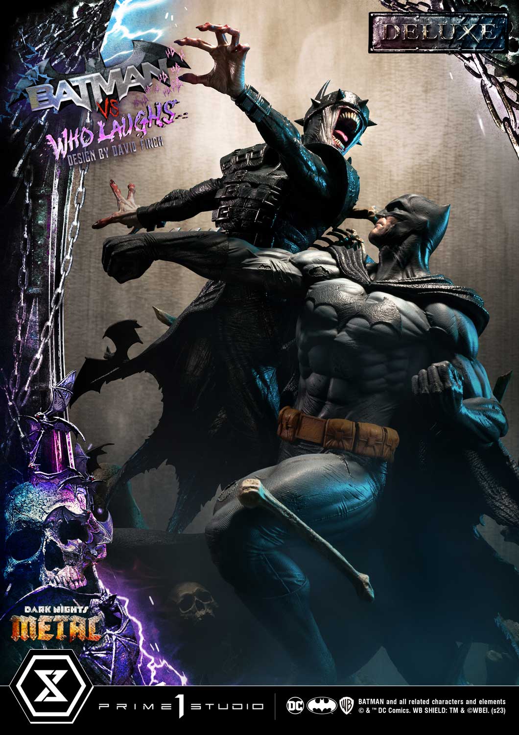 Dark Nights: Metal (Comics) Batman versus Batman Who Laughs (Design by David Finch) DX Bonus Version - Image 74