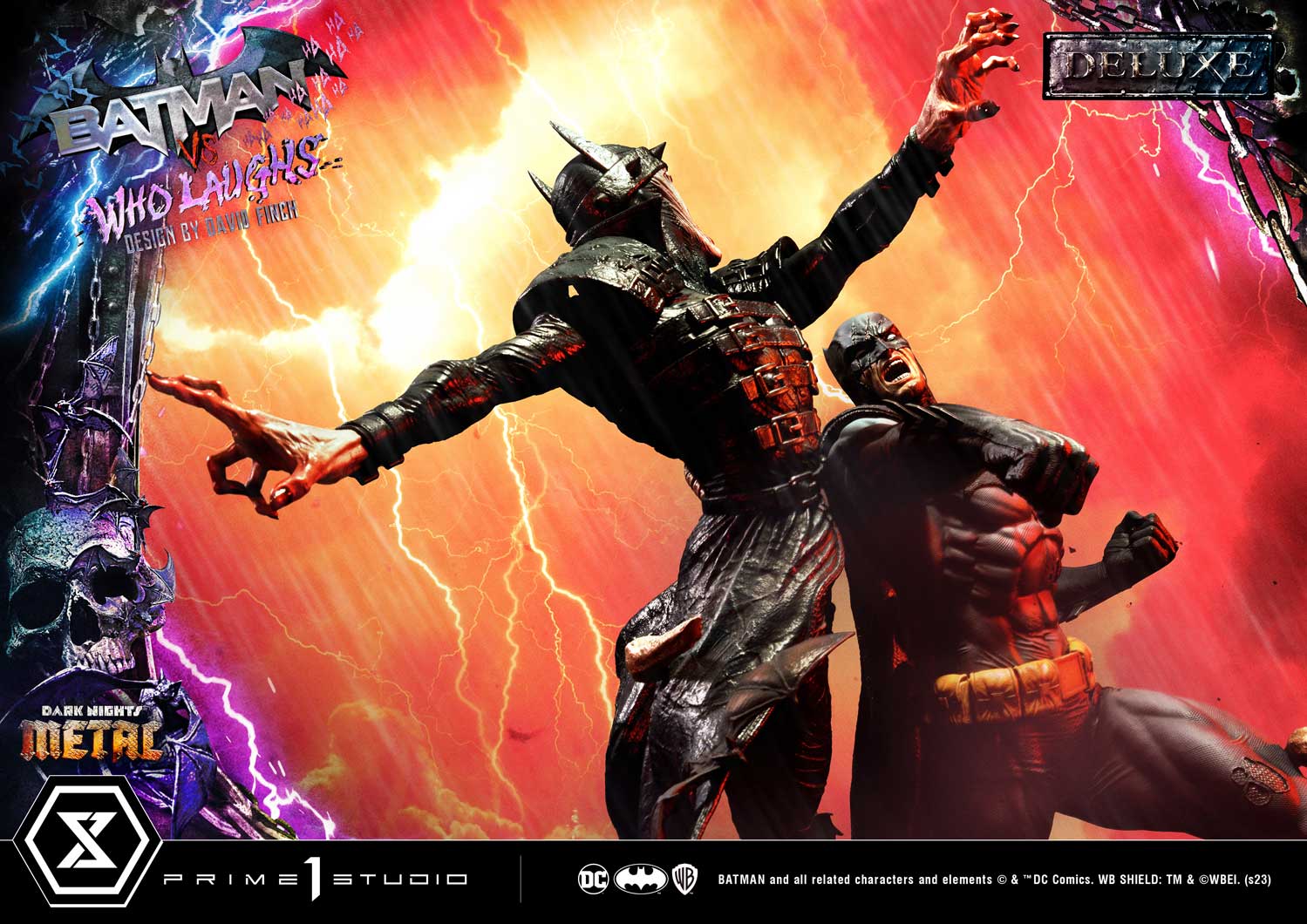 Dark Nights: Metal (Comics) Batman versus Batman Who Laughs (Design by David Finch) DX Bonus Version - Image 95