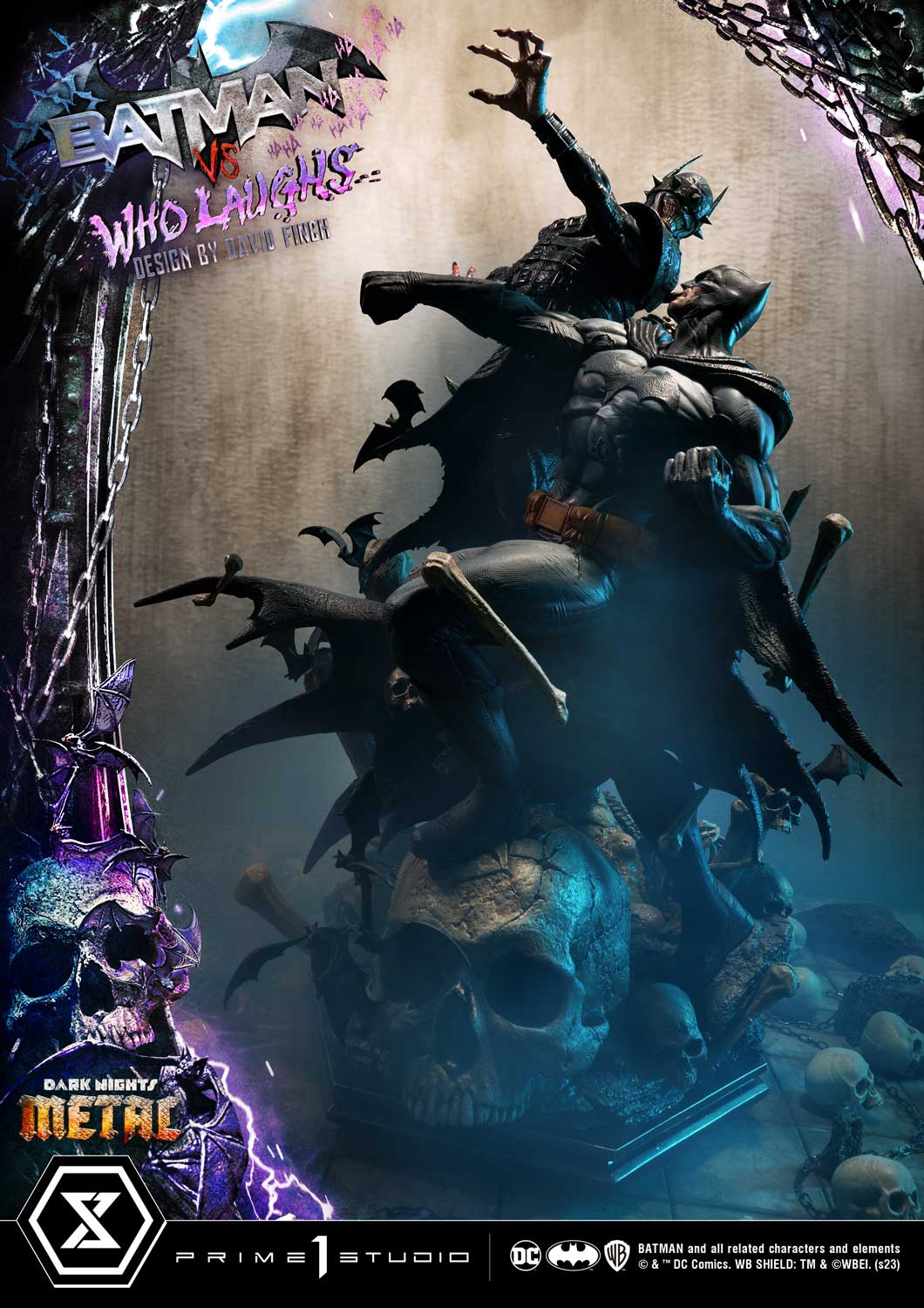 Dark Nights: Metal (Comics) Batman versus Batman Who Laughs (Design by David Finch) DX Bonus Version - Image 108