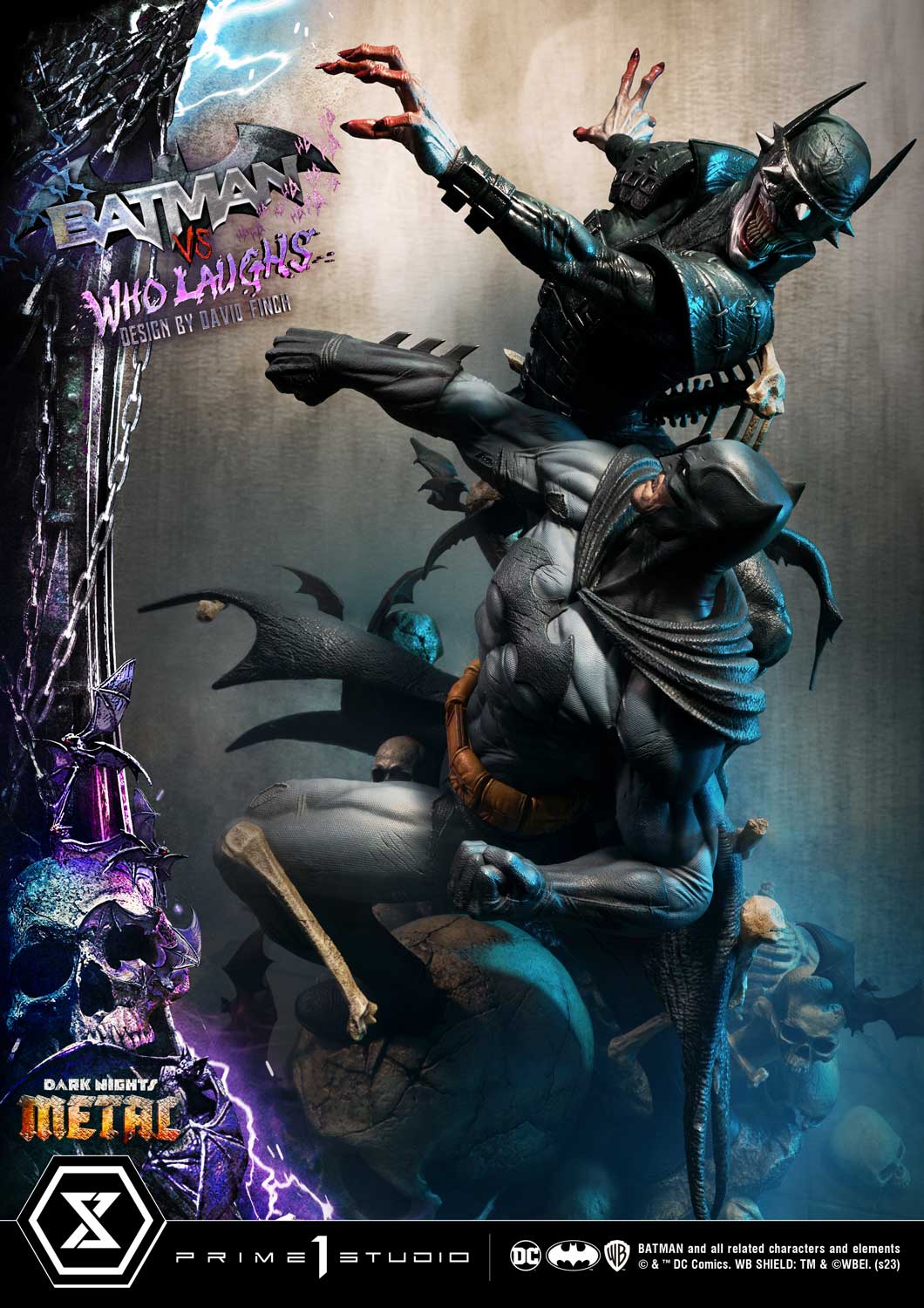 Dark Nights: Metal (Comics) Batman versus Batman Who Laughs (Design by David Finch) DX Bonus Version - Image 109