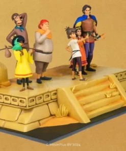 The Mysterious Cities of Gold Base decoration of the ruins of the temple + 6 Characters set By LMZ Collectibles - displayed - Image 4