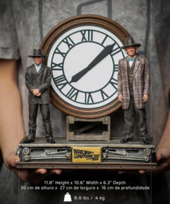 Alternative view of Statue Marty and Doc at the Clock - Back to the Future - Art Scale 1/10 - Iron Studios